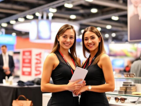 Russian Exhibition Booth Assistants at Moscow’s Composites Industry Trade Shows