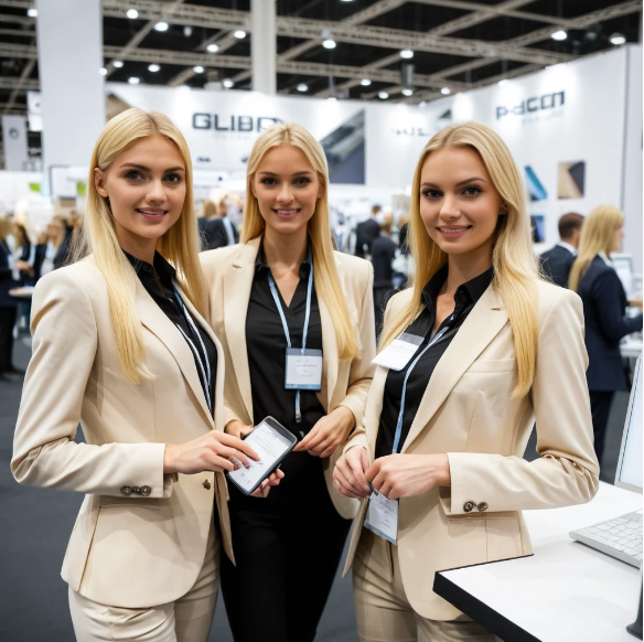 Russian Exhibition Helpers