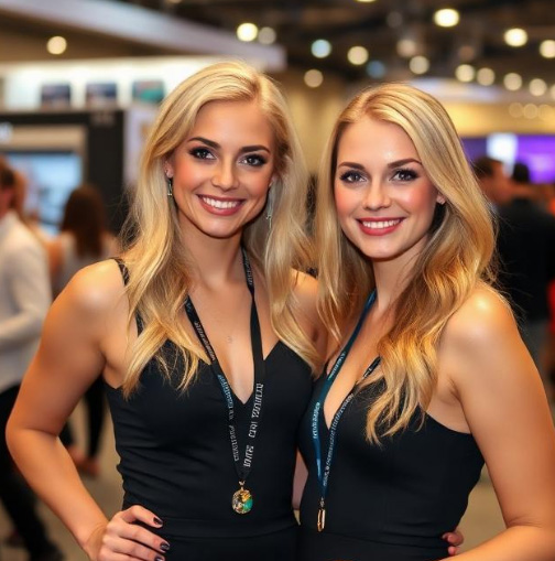 Russian Trade Show Hostesses at Moscow’s Textile Industry Exhibitions