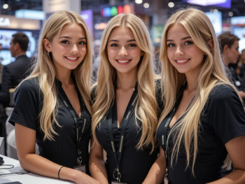 Trade Fair Assistants at Moscow’s Clothing Exhibitions