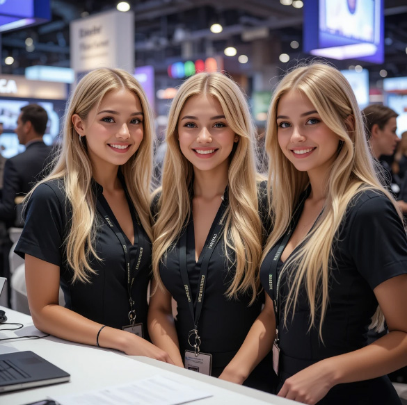 Trade Fair Assistants at Moscow’s Clothing Exhibitions