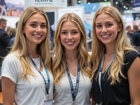 Trade Show Hostesses at Moscow’s E-Commerce Events