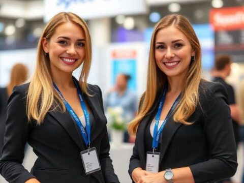 Booth Assistants at Moscow’s Clothing Exhibitions