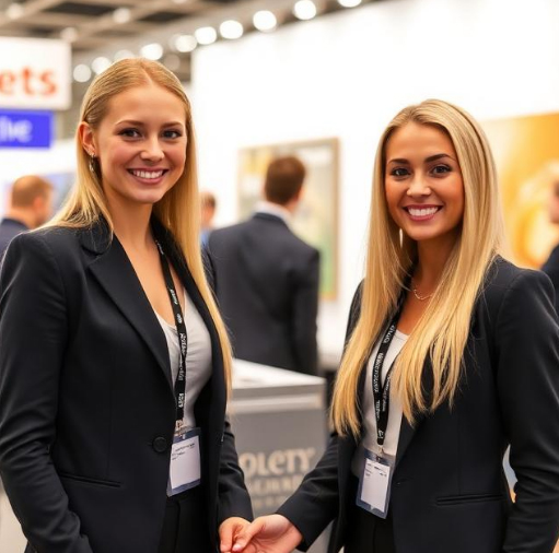 Hostesses at Moscow’s Children’s Goods Trade Shows
