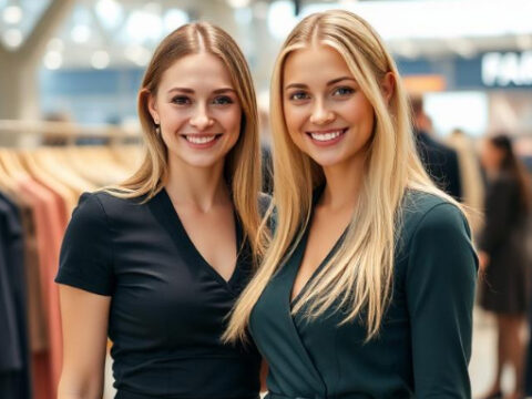 Hostesses at Moscow's Premier Leather Goods Trade Fairs