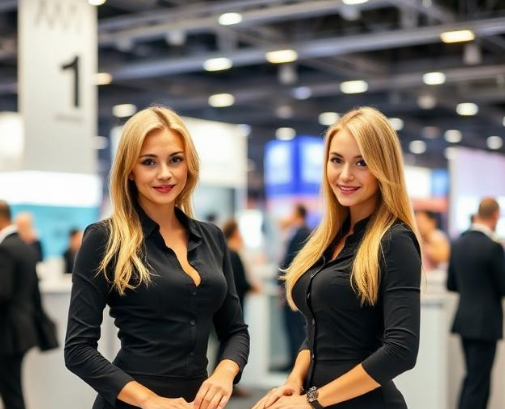 Russian Booth Assistants at Moscow's Retail Industry Trade Shows