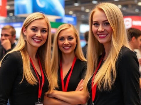 Russian Booth Personnel at Crocus Expo