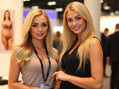 Russian Fabrics Industry Exhibition Hostesses in Moscow