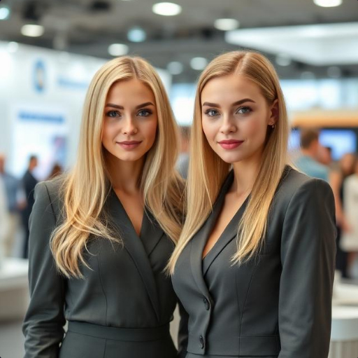 Russian Home Design Exhibition Stand Hostesses in Moscow