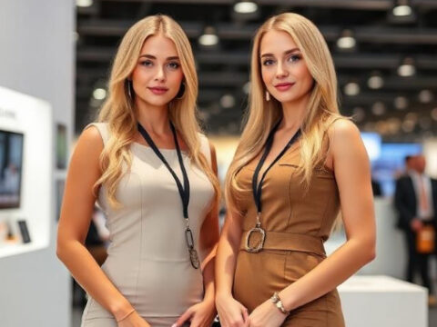 Russian Hostesses at Moscow’s Recycling Industry Trade Shows