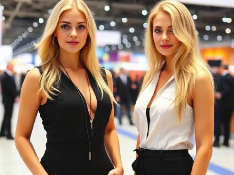 Russian Stand Assistants at Moscow’s Coffee Exhibitions