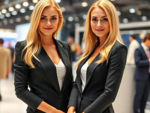 Exhibition Hostesses at Moscow's Heating Equipment Shows