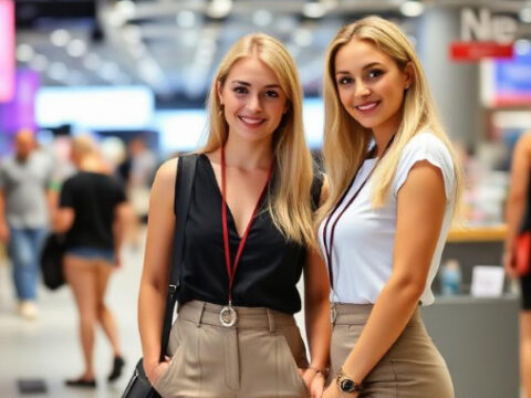 Exhibition Hostesses at Moscow’s Kitchen and Bathroom Fairs Exhibition Hostesses at Moscow's Kitchen and Bathroom Fairs
