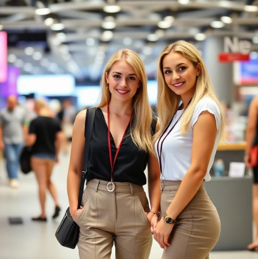Exhibition Hostesses at Moscow's Kitchen and Bathroom Fairs
