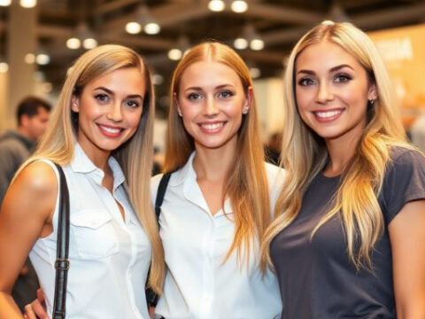 Exhibition Hostesses in Moscow's Handling Equipment Industry