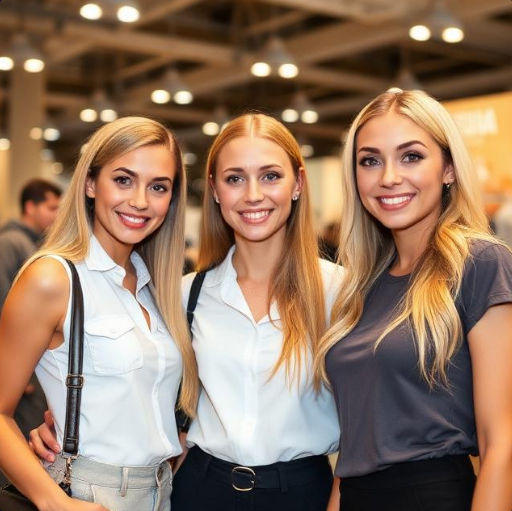 Exhibition Hostesses in Moscow's Handling Equipment Industry