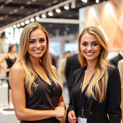 Moscow's Interior Materials Exhibition Hostesses