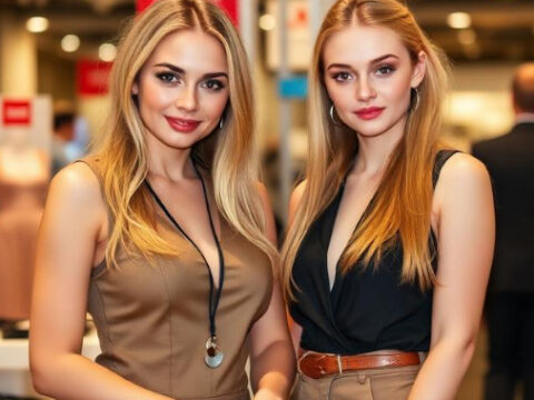 Russian Booth Assistants at Moscow Gifts Trade Fairs