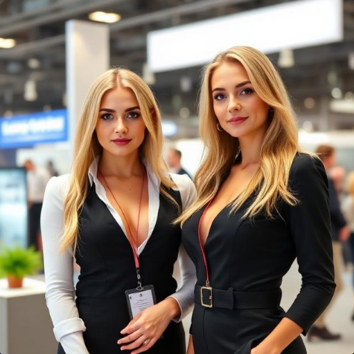 Russian Hostesses at Moscow Travel Fairs