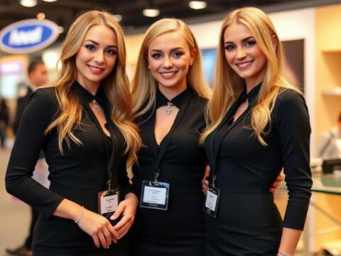 Hostesses at FastTec Hostesses at FastTec