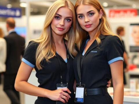 Hostesses at InterCHARM Hostesses at InterCHARM