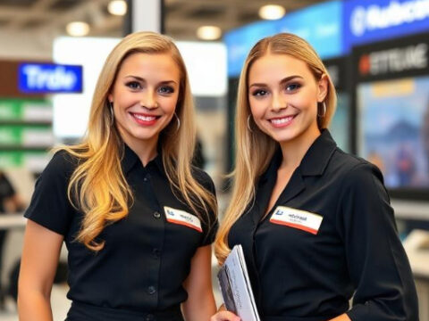 Hostesses at Russian Urban Mobility Week Hostesses at Russian Urban Mobility Week