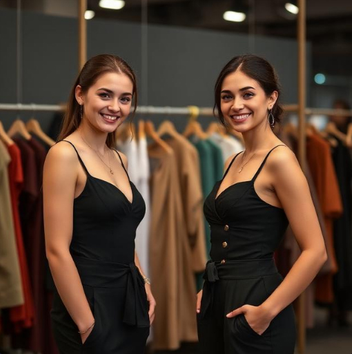 Hostesses at Textile Salon