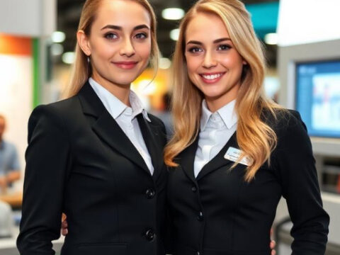 Hostesses at the Moscow International Education Fair (MIEF) Hostesses at the Moscow International Education Fair