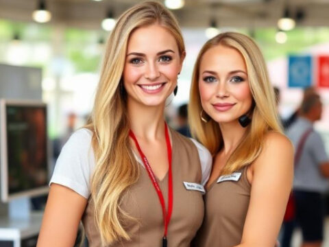 Hostesses at the Moscow Overseas Property & Investment Show Hostesses at the Moscow Overseas Property & Investment Show